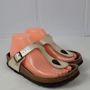 Birkenstock Gizeh Pearl White Women's Sandals